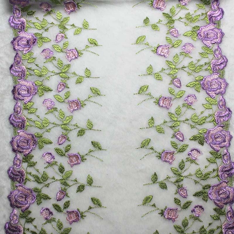 28Yards Bilateral Rose Floral  - Guipure Lace Panel 评论和价格