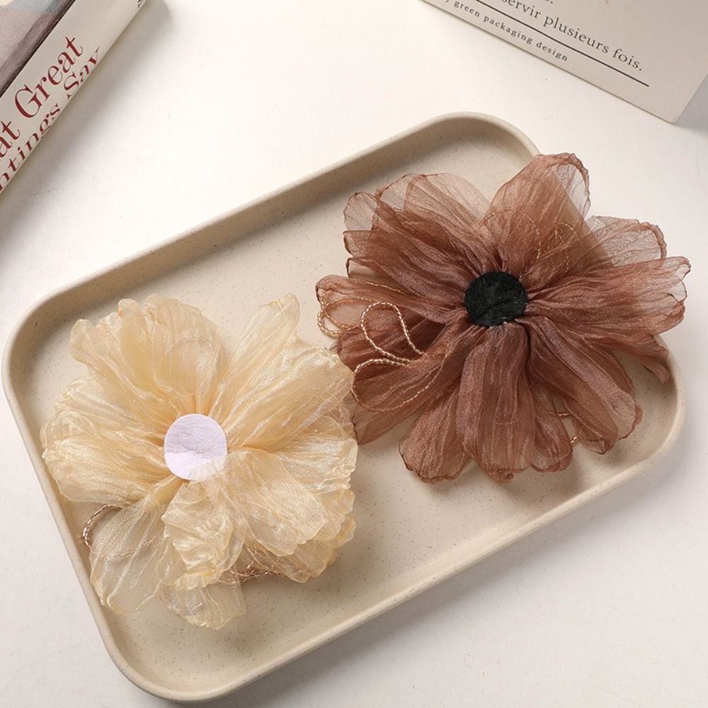 Organza Fabric Flower Patch Cr - Crystal Mesh Fabric 评论和价格
